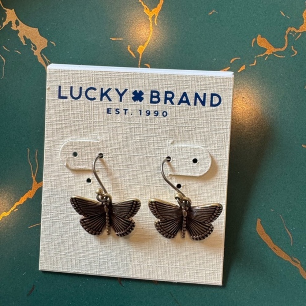 Lucky Brand Butterfly Earrings